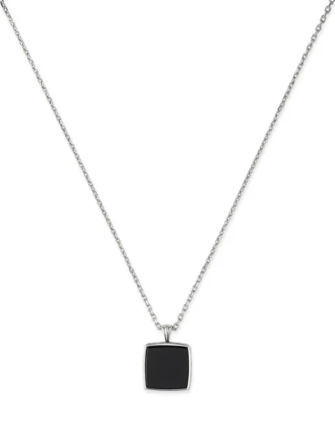 Emanuele Bicocchi square onyx pendant necklace Silver CNQP1N