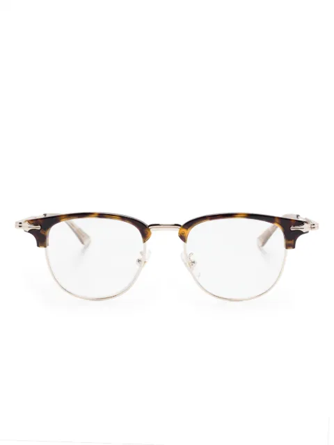 Montblanc rectangle-frame glasses Gold MB0364O