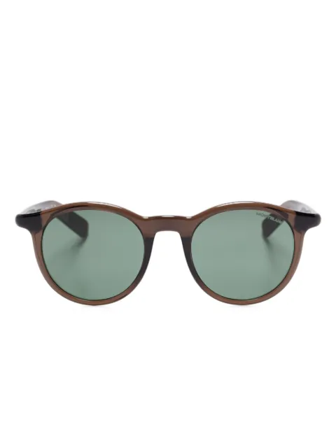Montblanc round-frame sunglasses Brown MB0353S
