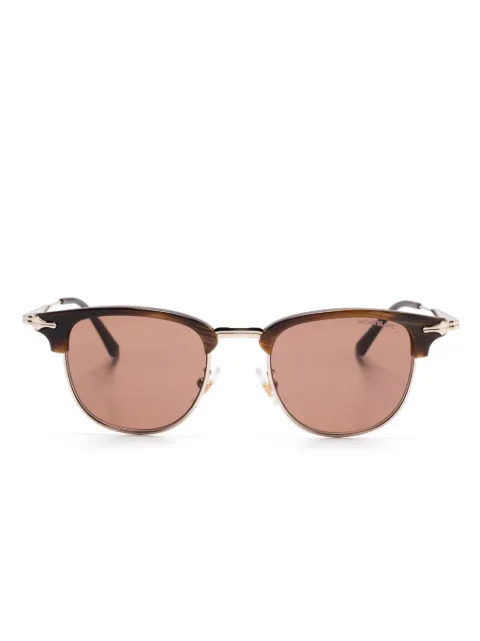 Montblanc square-frame sunglasses Gold MB0364S
