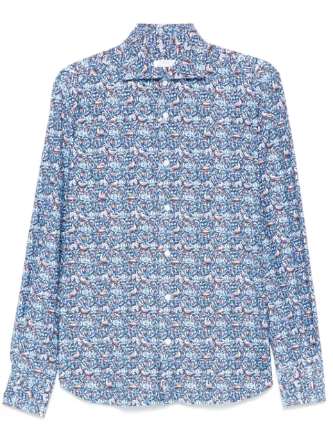 Orian graphic-print shirt Blue T102