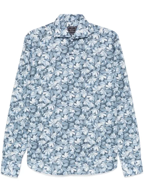 Orian floral-print shirt Blue WH02