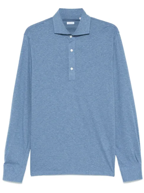 Orian mélange-effect polo shirt Blue POLOIFL02J158