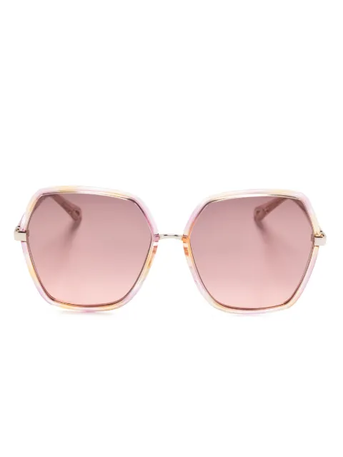 Chloé Eyewear oversize-frame sunglasses Gold CH0262S