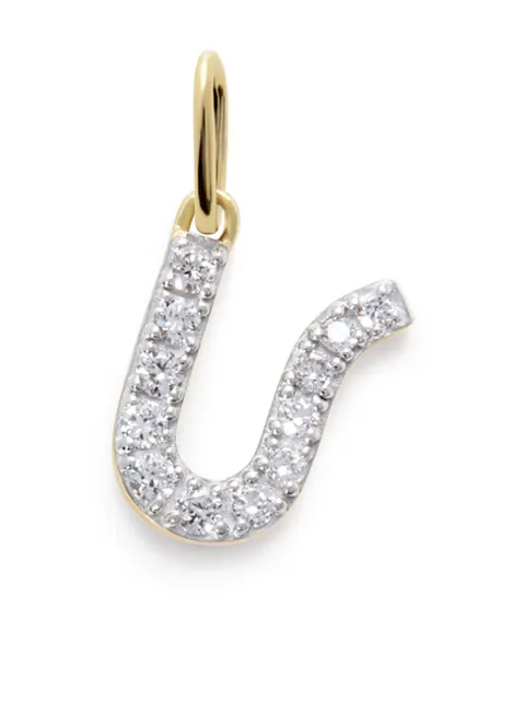 Monica Vinader 14kt yellow gold U charm diamond necklace Gold YGPTALPULGD
