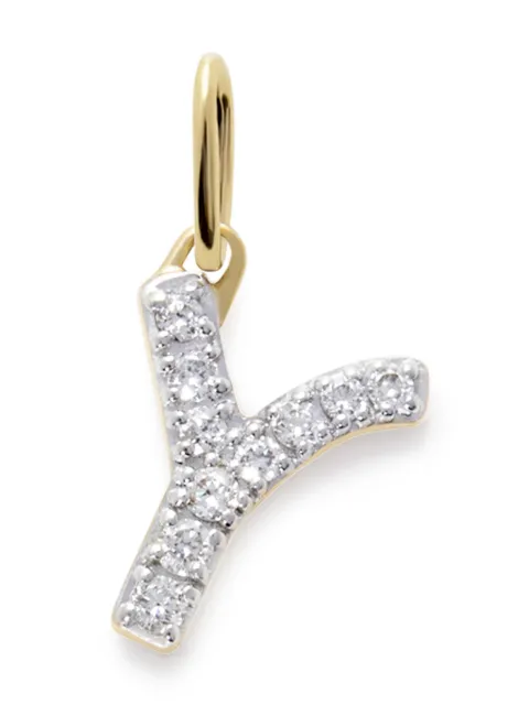 Monica Vinader 14ky yellow gold Y diamond pendant Gold YGPTALPYLGD