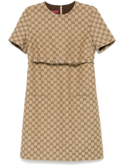 Gucci GG Supreme mini dress Brown 797356Z8BUC