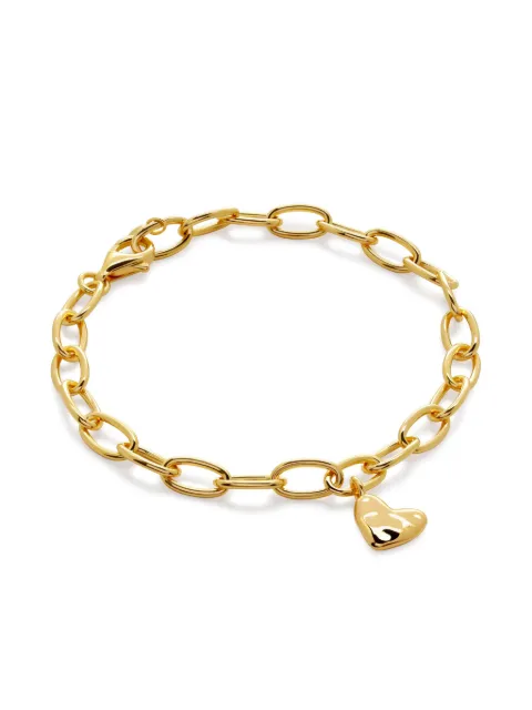 Monica Vinader 18kt gold vermeil Heart Charm bracelet Gold GPBLHRTFNON
