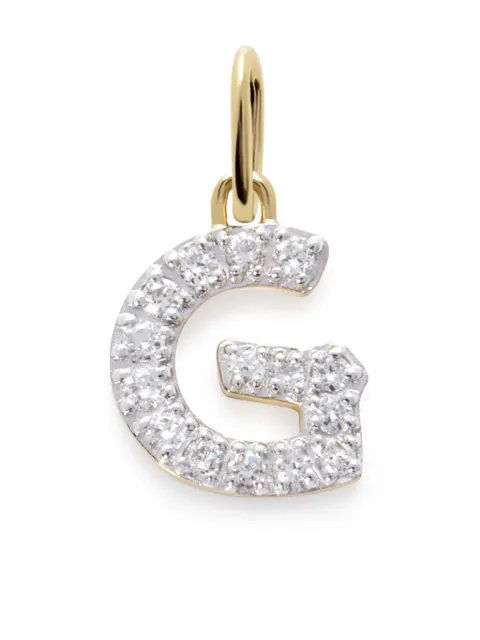 Monica Vinader 14kt yellow gold Initial G diamond pendant Gold YGPTALPGLGD