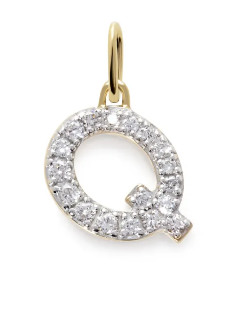Monica Vinader 14kt yellow gold Initial Q diamond pendant Gold YGPTALPQLGD