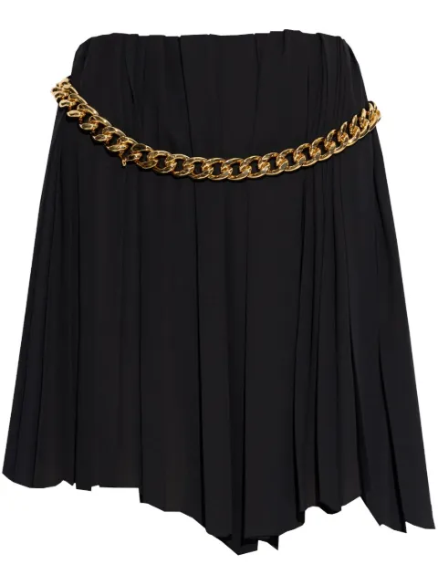 Balenciaga chain pleated skirt Black 808788TGO08