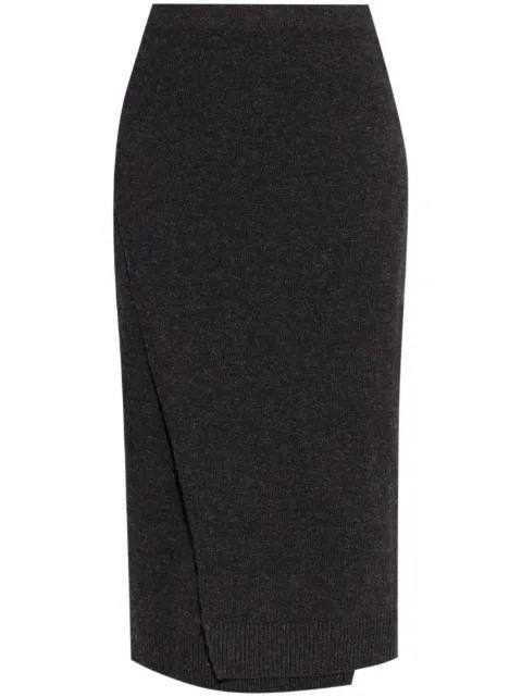 Balenciaga wrap knit skirt Grey 809353T1708
