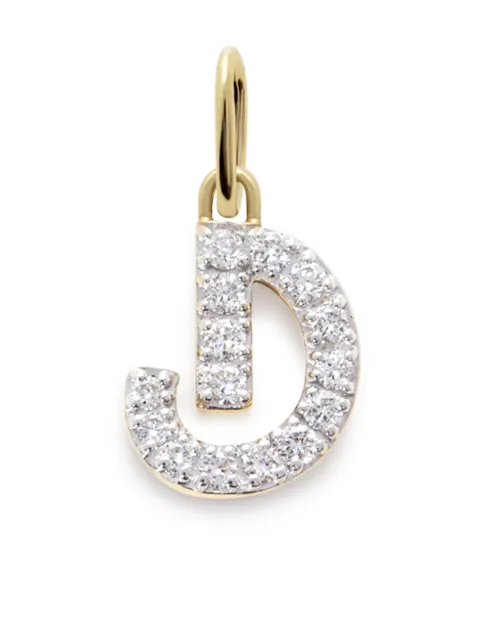 Monica Vinader 14kt yellow gold Initial D diamond pendant Gold YGPTALPDLGD