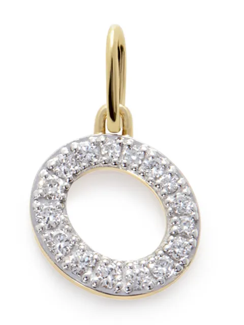 Monica Vinader 14ky yellow gold O diamond pendant Gold YGPTALPOLGD