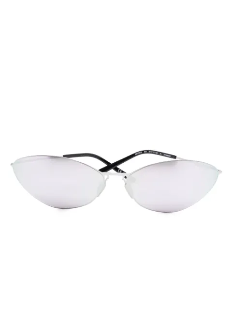 Balenciaga Eyewear BB0350S-004 SILVER-SILVER-SILVER Black BB0350S004