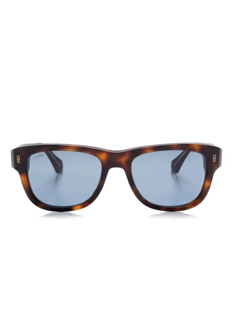 Cartier Eyewear tortoiseshell-effect square-frame sunglasses Brown CT0277S006