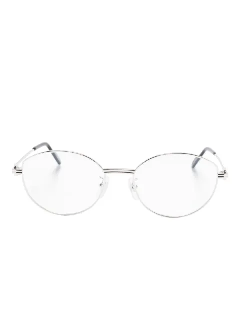 Cartier Eyewear oval-frame glasses Silver CT0528OA002