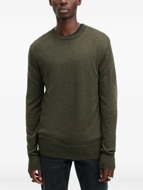 AllSaints Mode crew-neck wool sweater Green M002KZ