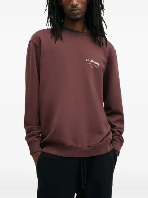 AllSaints Underground logo-print sweatshirt Brown M033NB
