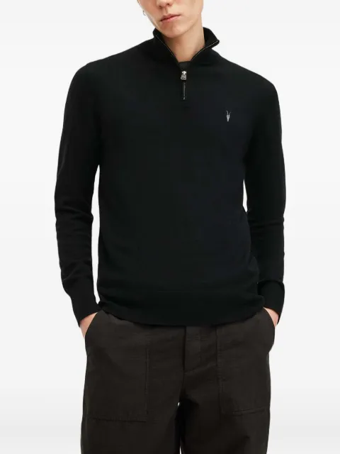 AllSaints Killburn half-zip high-neck sweater Black M082KB
