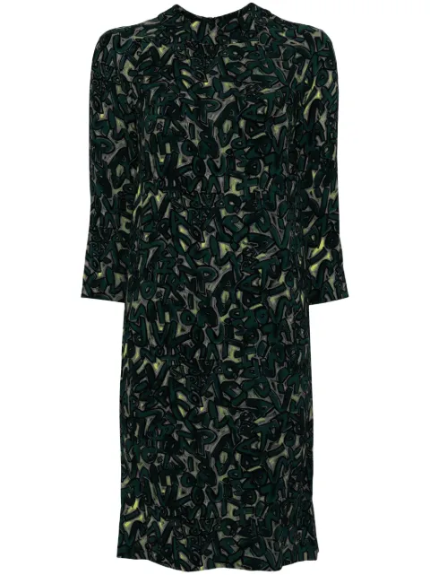 Louis Vuitton Pre-Owned 1990-2000s graffiti dress Green RW142AF6DR52VHB