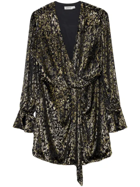 SIMKHAI Camryn dress Black 5241007MCBLACKMETALLIC