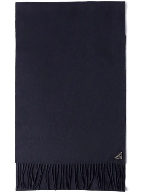 Prada logo-plaque scarf Blue 2FS0652COP