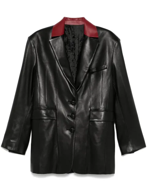 Rabanne leather blazer Black 24HFVE003LB0069