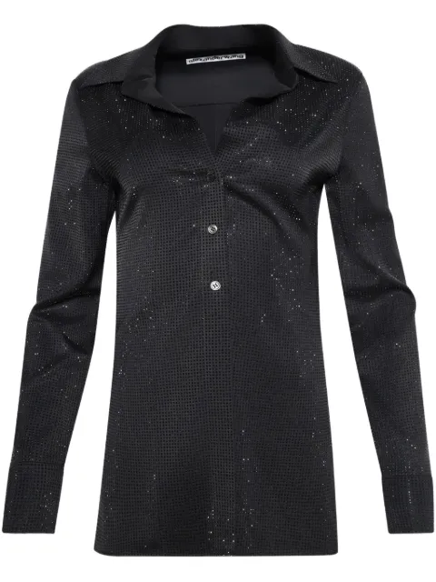 Alexander Wang Hotfix button-up shirt Black 1WC1251998096A