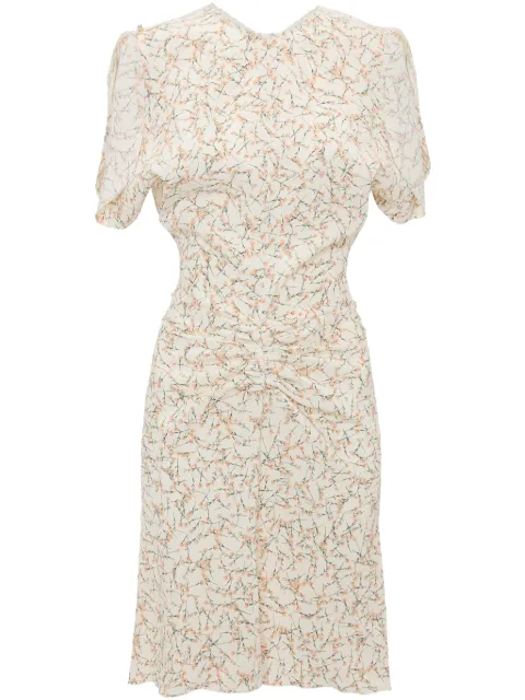 Victoria Beckham gathered-waist mini dress Neutrals 1125WDR006087E