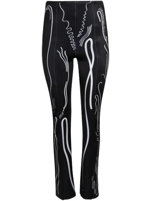Di Petsa printed trousers Black VENUSSHELLLYCRATROUSERS