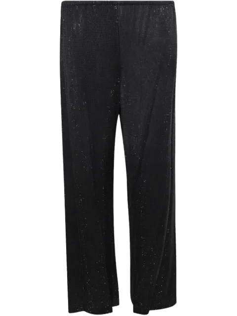 Alexander Wang sparkle-detail wide-leg trousers Black 1WC1254809