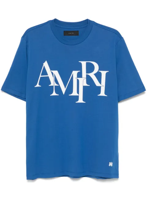 AMIRI staggered-logo T-shirt Black AMJYTE1149