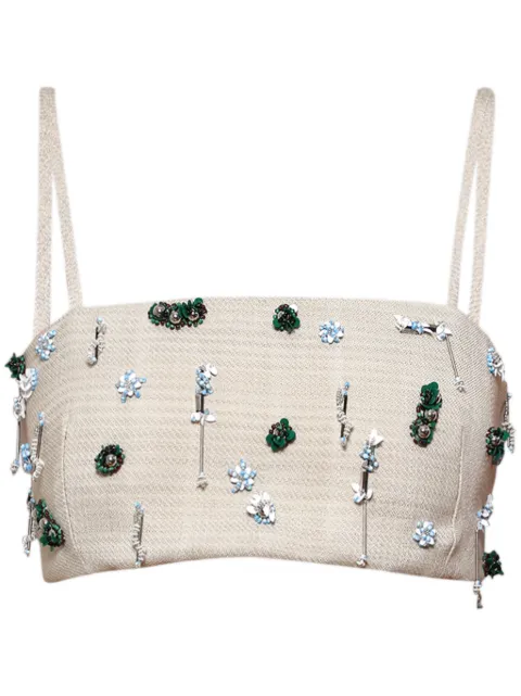 Christopher Esber Embla Beaded top Neutrals 24041332