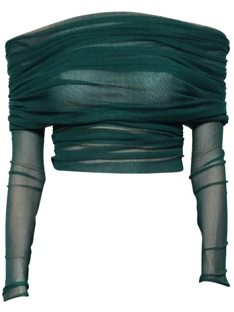 Christopher Esber Veiled top Green 22041008
