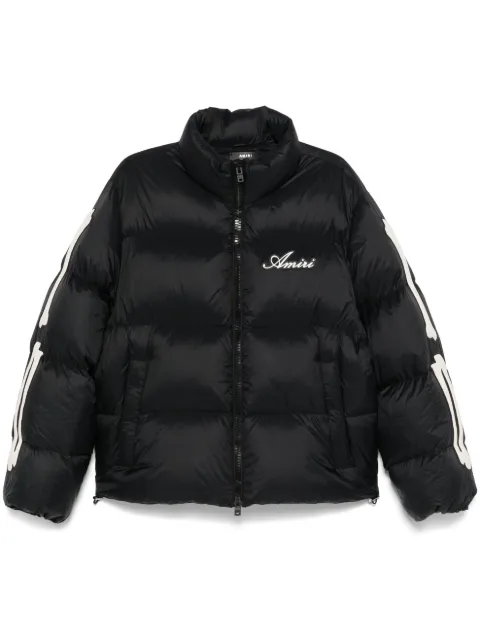AMIRI bones-print padded jacket Black AMOUDW1008