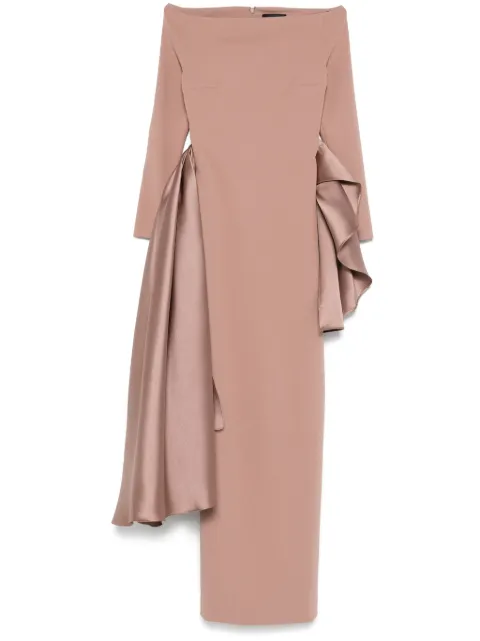 Solace London Kiana maxi dress Brown OS43007
