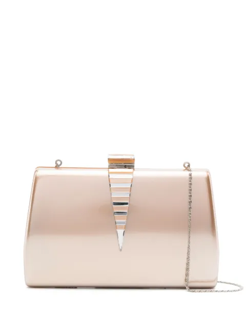 Ferragamo Pre-Owned 2000s shine detail clutch bag Neutrals FER600GG
