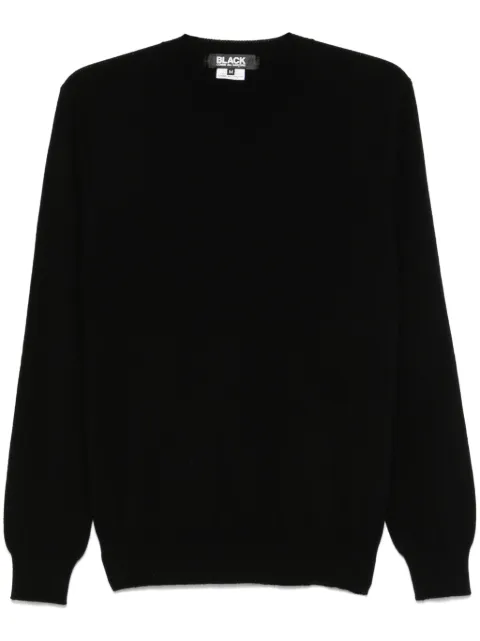 Black Comme Des Garçons wool sweater Black 1NN003