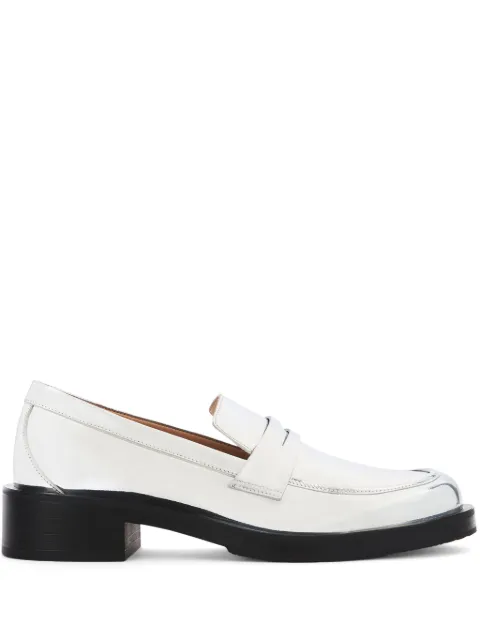 Stuart Weitzman 40mm Palmer Bold loafers White SJ650LSP