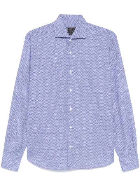 Orian graphic-print shirt Blue WH02