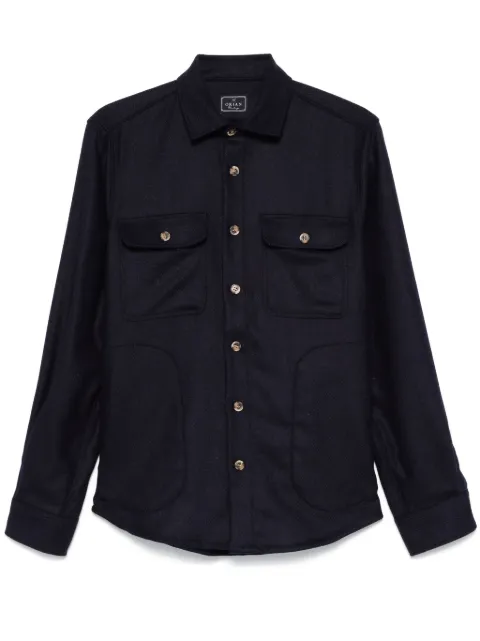 Orian wool shirt jacket Blue OVERC02L083
