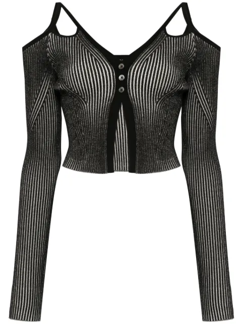 Feng Chen Wang cut-out cardigan Black FWF18KT01