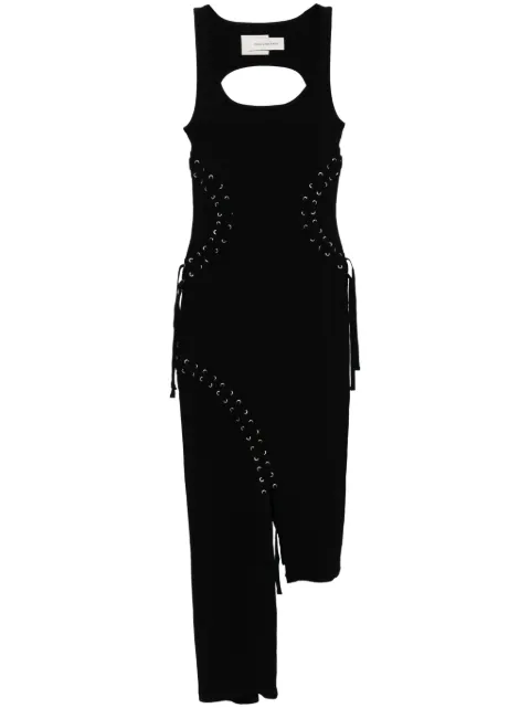 Feng Chen Wang braided dress Black FWF18DR03