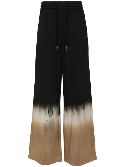 Feng Chen Wang tie-dye sweatpants Black FUF18TR02