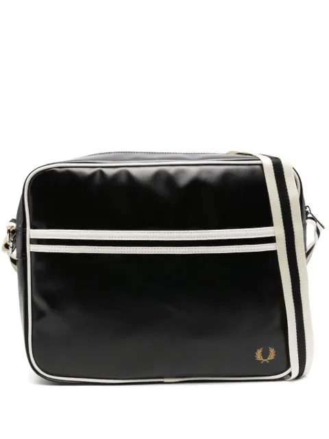 Fred Perry striped shoulder bag Black L8257
