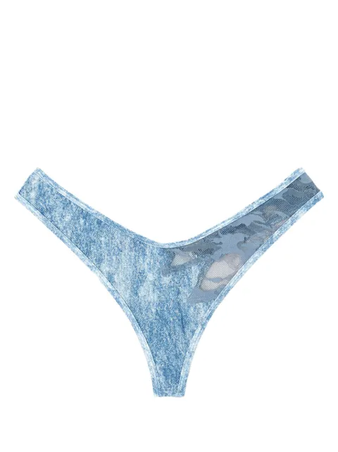 Diesel x Savage x Fenty camo-lace thong Blue A155940LKBU