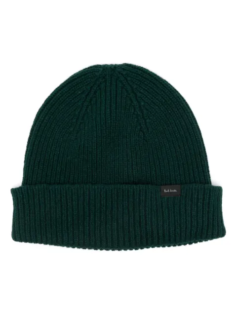 Paul Smith ribbed beanie Green M1A383MKNV237