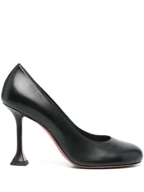 Amina Muaddi 80mm leather pumps Black 12S357481IRI