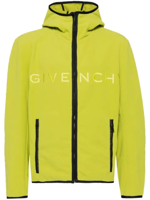 Givenchy hooded fleece jacket Green BM211Q4Y5Y